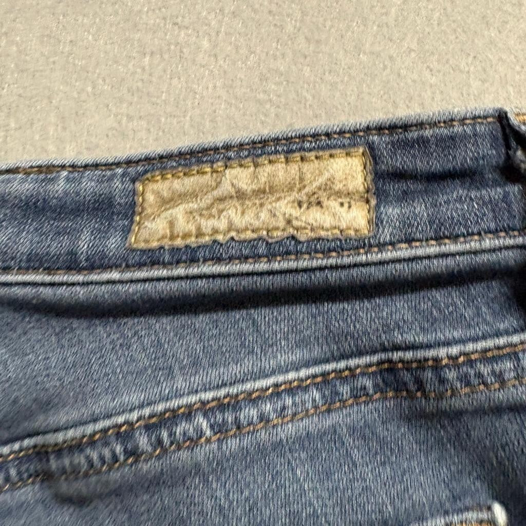 AG Adriano Goldschmied The Middy Mid Rise Legging Jeans Womens 24R Blue Denim