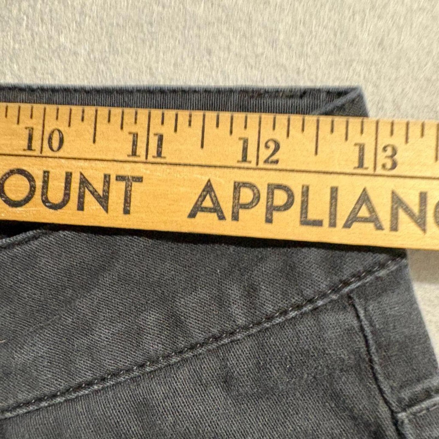 Dickies Womens Pants Size 1 Black Low Rise Bootcut Stretch Chino Workwear