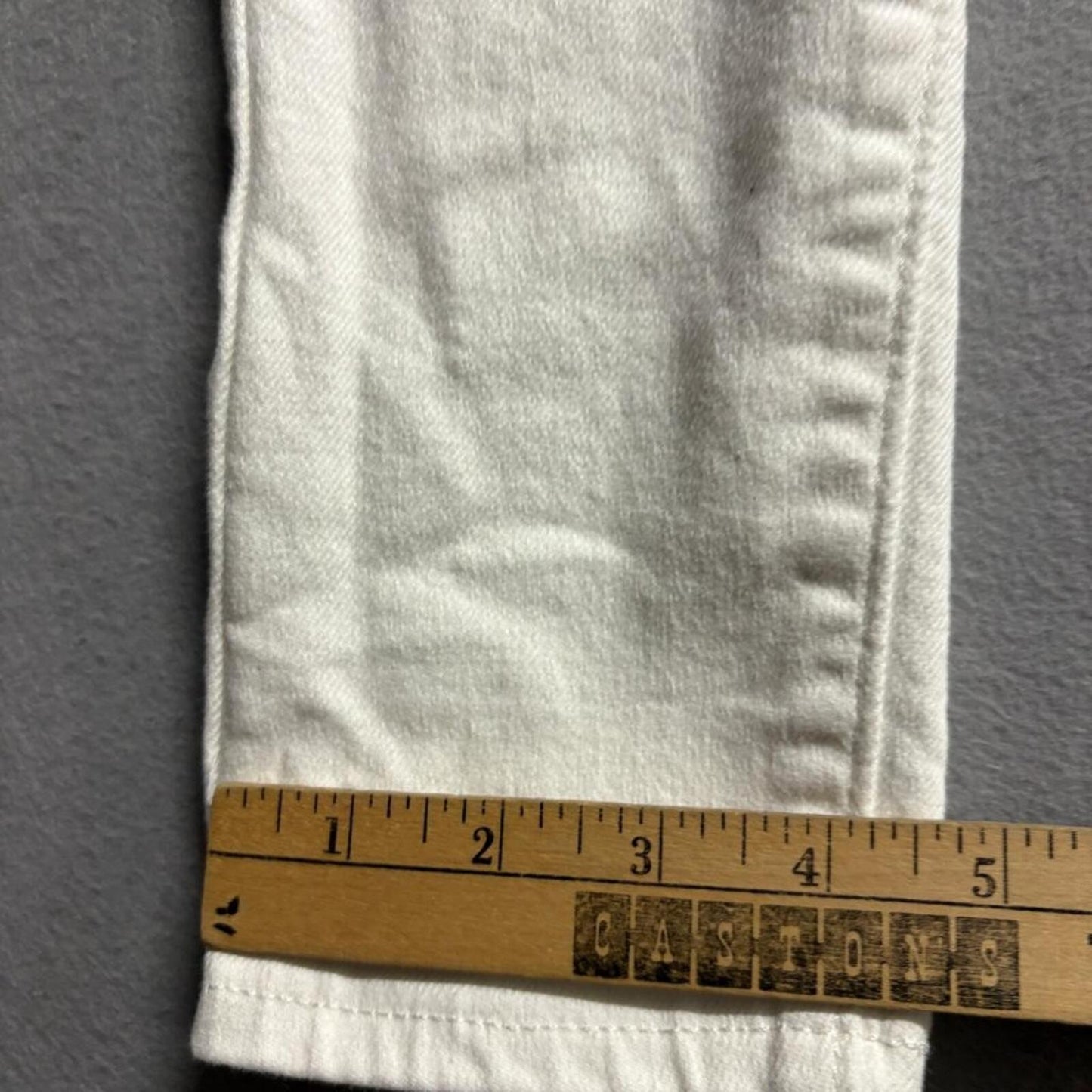 Levi's 721 High Rise Skinny Jeans Womens 28x30 White Denim Stretch Waterless