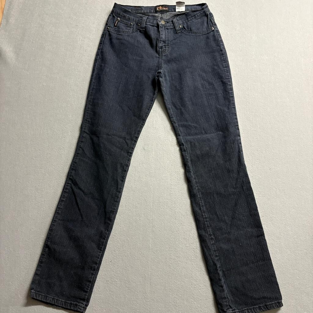 Cimarron Jeans Womens Size 9 Dark Wash Straight Leg Stretch Denim Blue