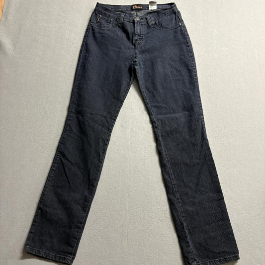 Cimarron Jeans Womens Size 9 Dark Wash Straight Leg Stretch Denim Blue