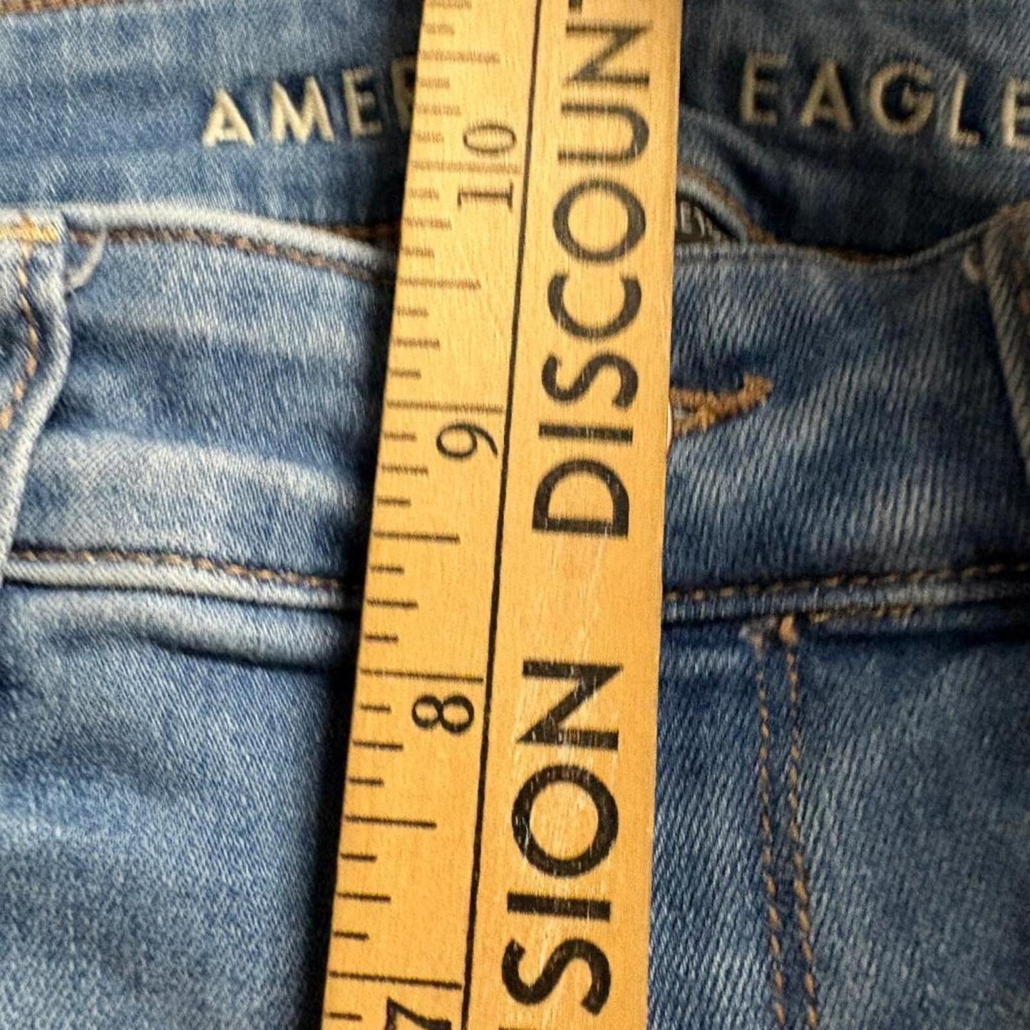 American Eagle Next Level Stretch Hi-Rise Jegging Jeans Womens 6 Short Blue