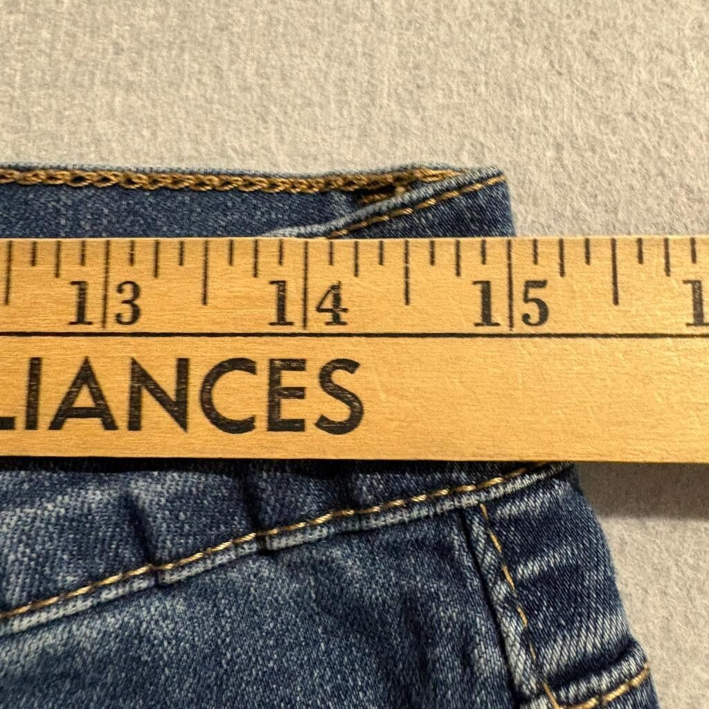 Bleu Women's High Rise Skinny Jeans Blue Denim Stretch Size 14