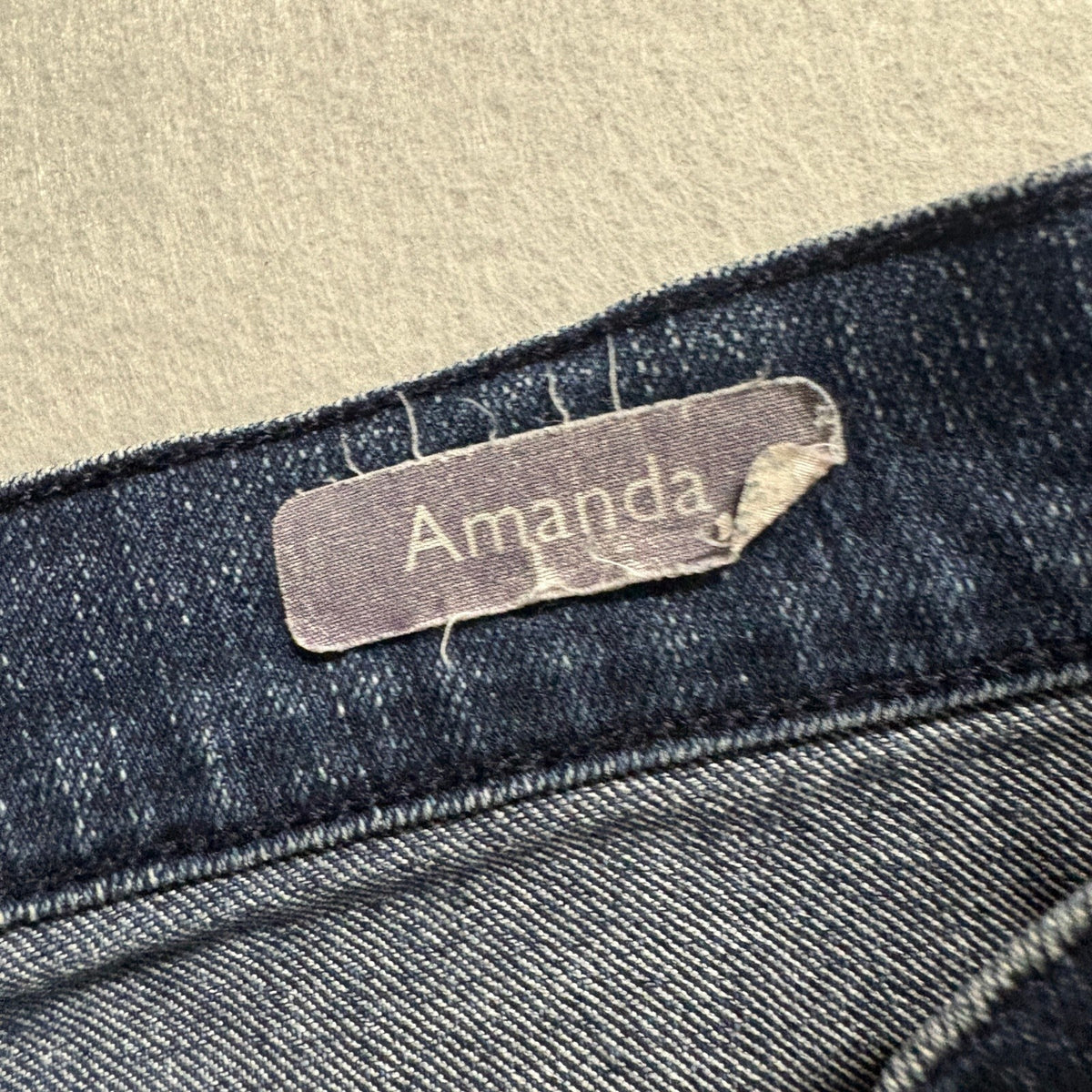 Gloria Vanderbilt Amanda Jeans Womens 12P Blue Denim Classic Rise Straight Leg
