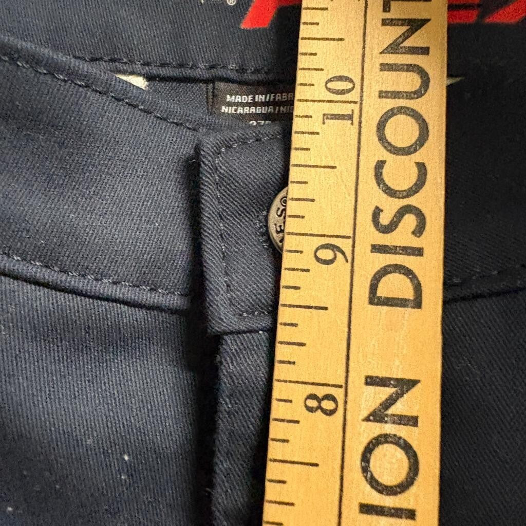 Dickies Flex Womens Pants Size 27R Navy Blue Straight Leg Workwear Chino