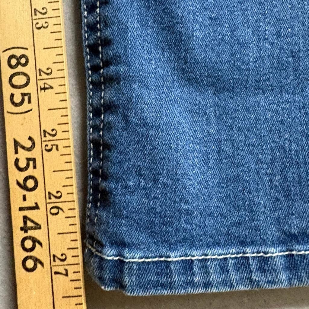CX-5 Create Distressed Skinny Jeans Womens Size 11 Blue Denim Flap Pocket