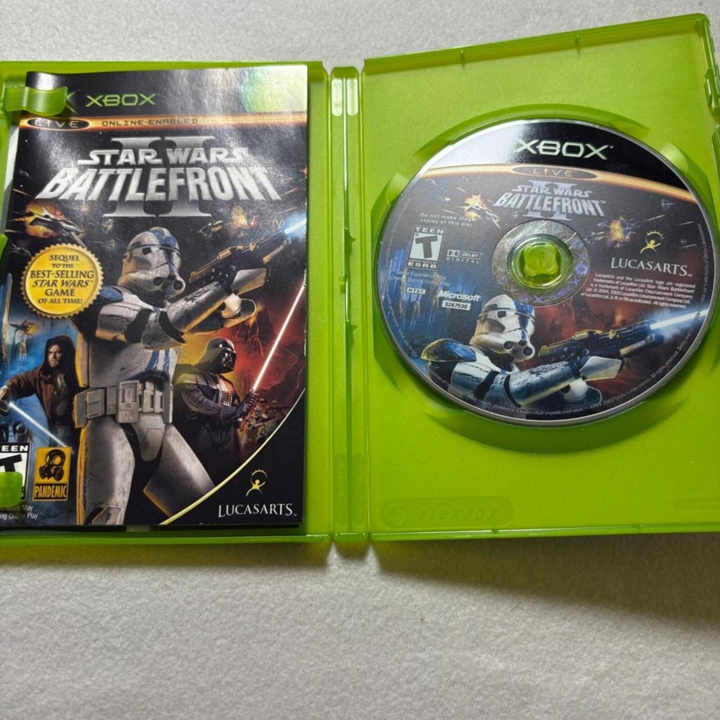 Star Wars Battlefront II Xbox Original CIB Complete with Manual Tested