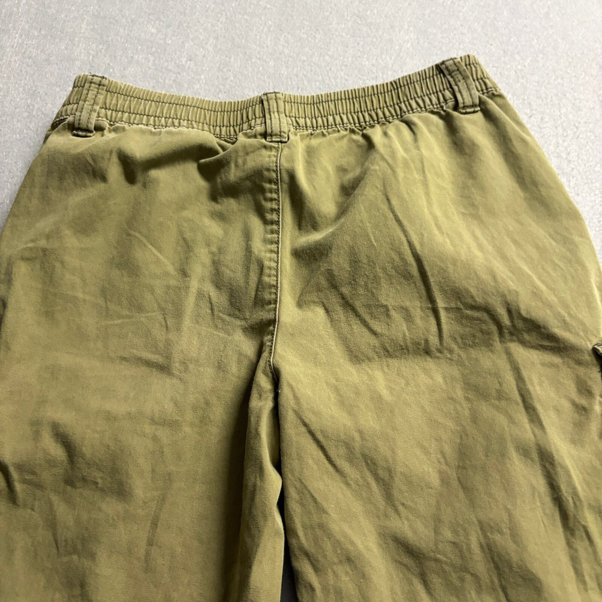 Divided H&M Cargo Pants Womens Size 0 Olive Green Wide Leg High Rise Y2K Cotton