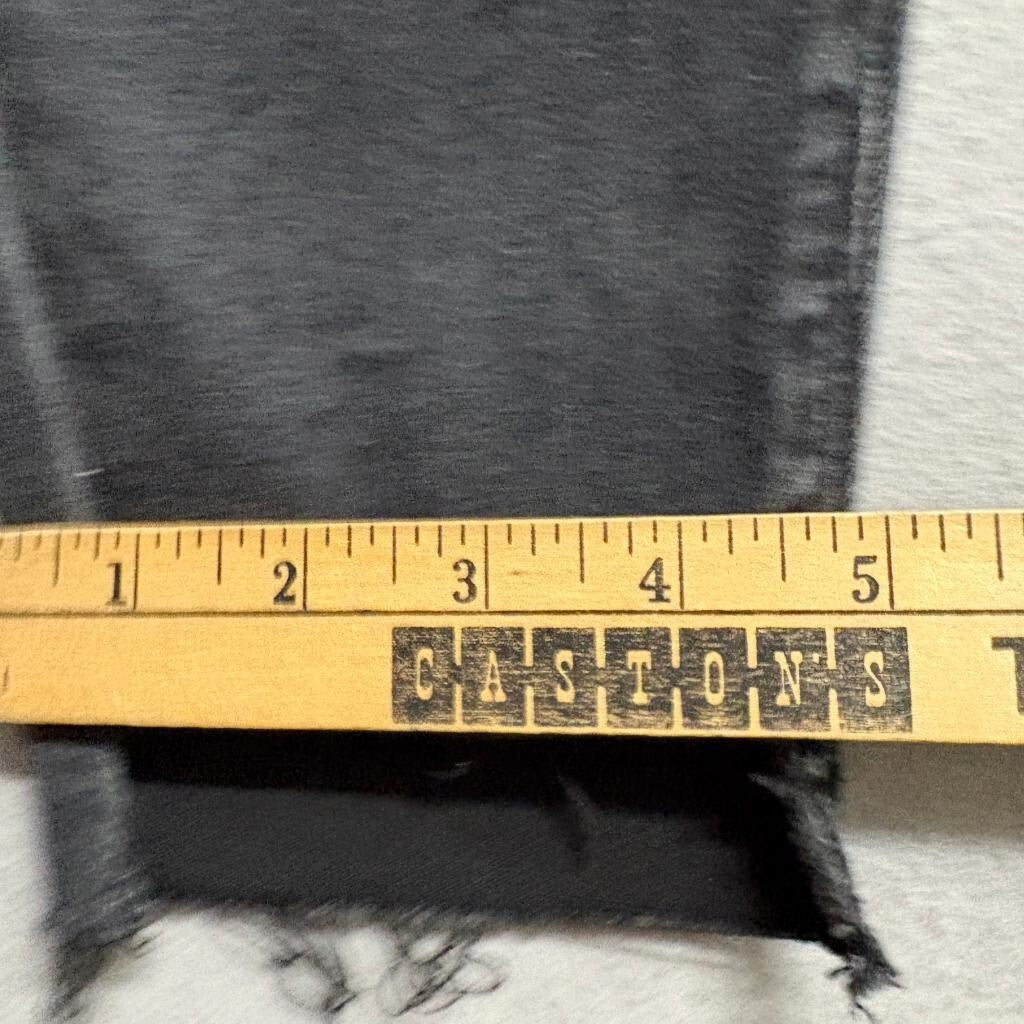 Hidden Jeans Womens 27 Black Distressed Knee Skinny High Rise Raw Hem Stretch