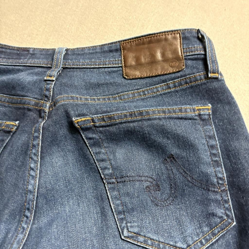 AG Adriano Goldschmied Everett Slim Straight Jeans Mens 30x32 Dark Wash Blue