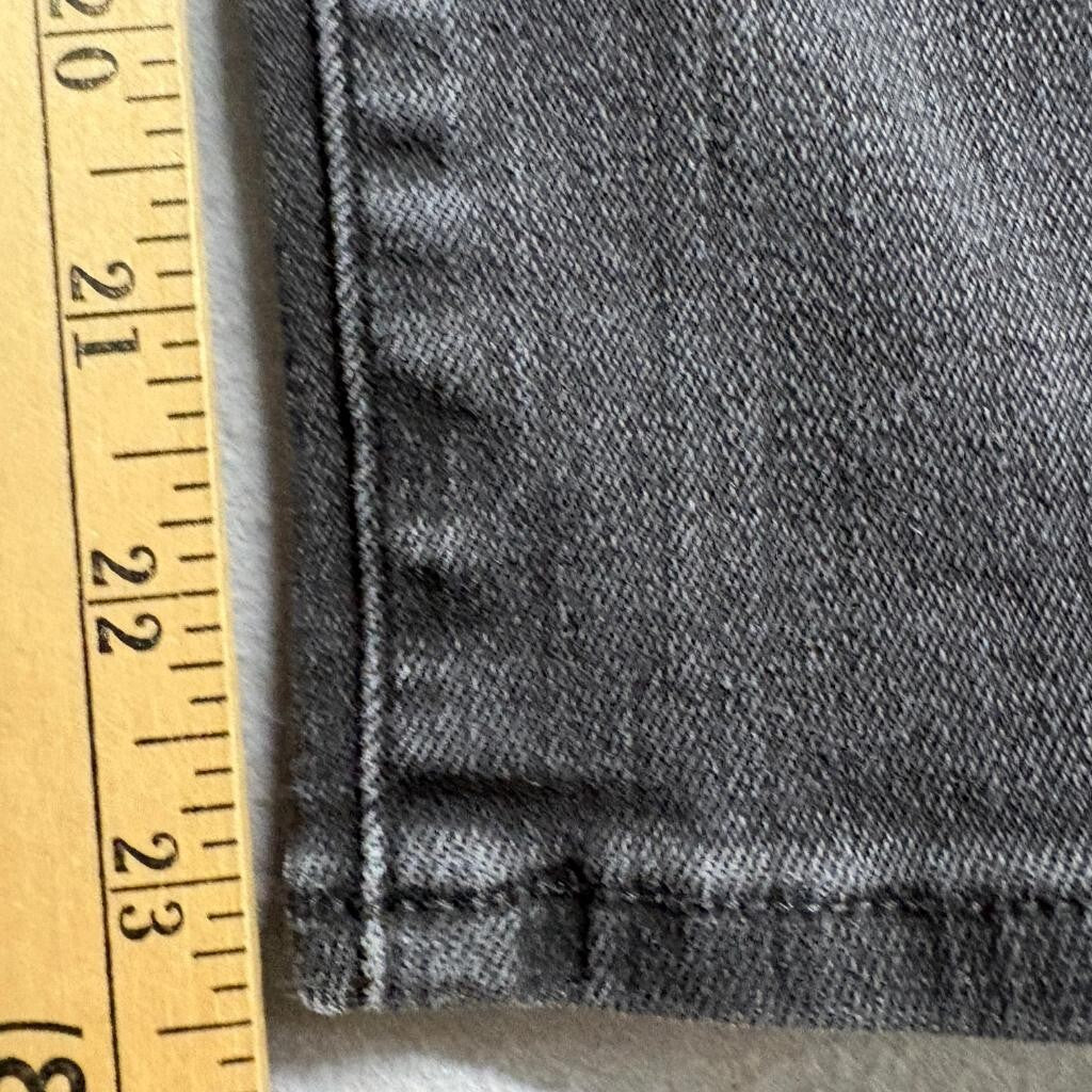 Madewell Stovepipe Jeans Womens 28P Gray High Rise Crop Stretch Denim