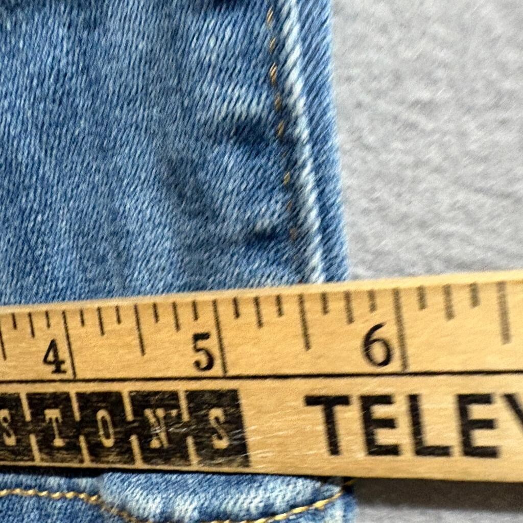Levi's 721 High Rise Skinny Jeans Womens Size 33 Distressed Blue Denim