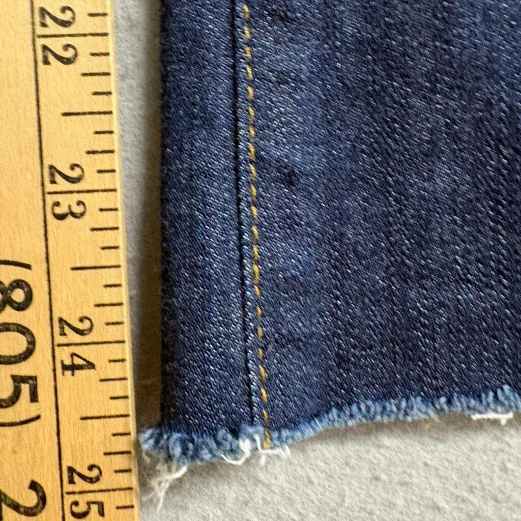 Joe's Jeans Petite Bootcut Size 28 Womens Blue Denim Raw Hem Stretch Jeans
