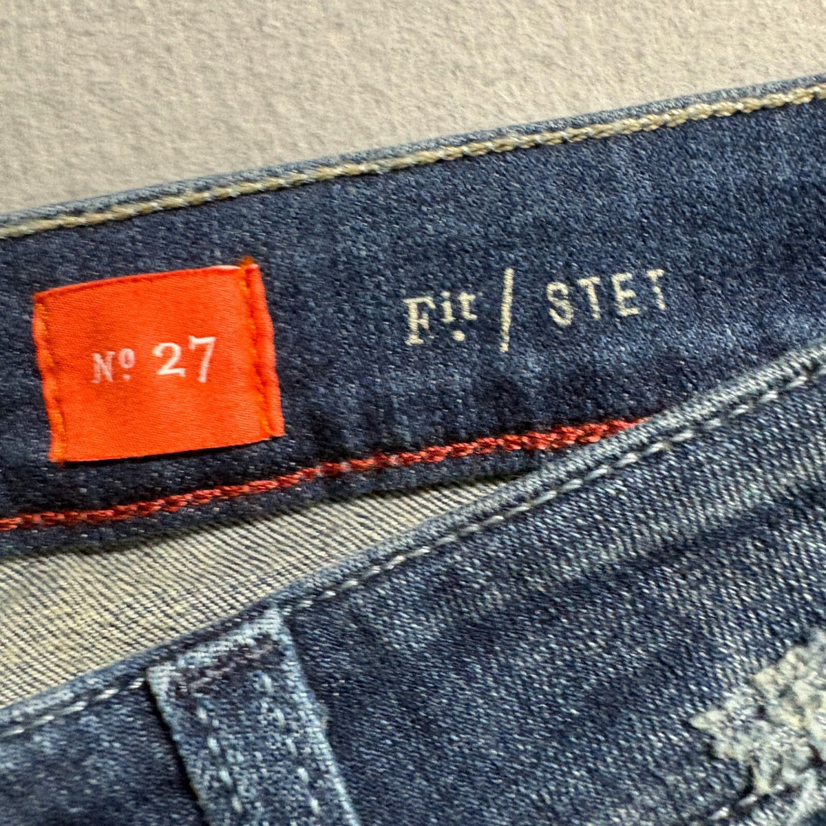 Pilcro and the Letterpress Stet Jeans Mens Size 27 Blue Patchwork Skinny Denim