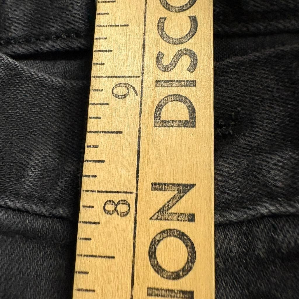 Hart N Dagger Women Black Bootcut Jeans Size 26 Made in USA Stretch Denim