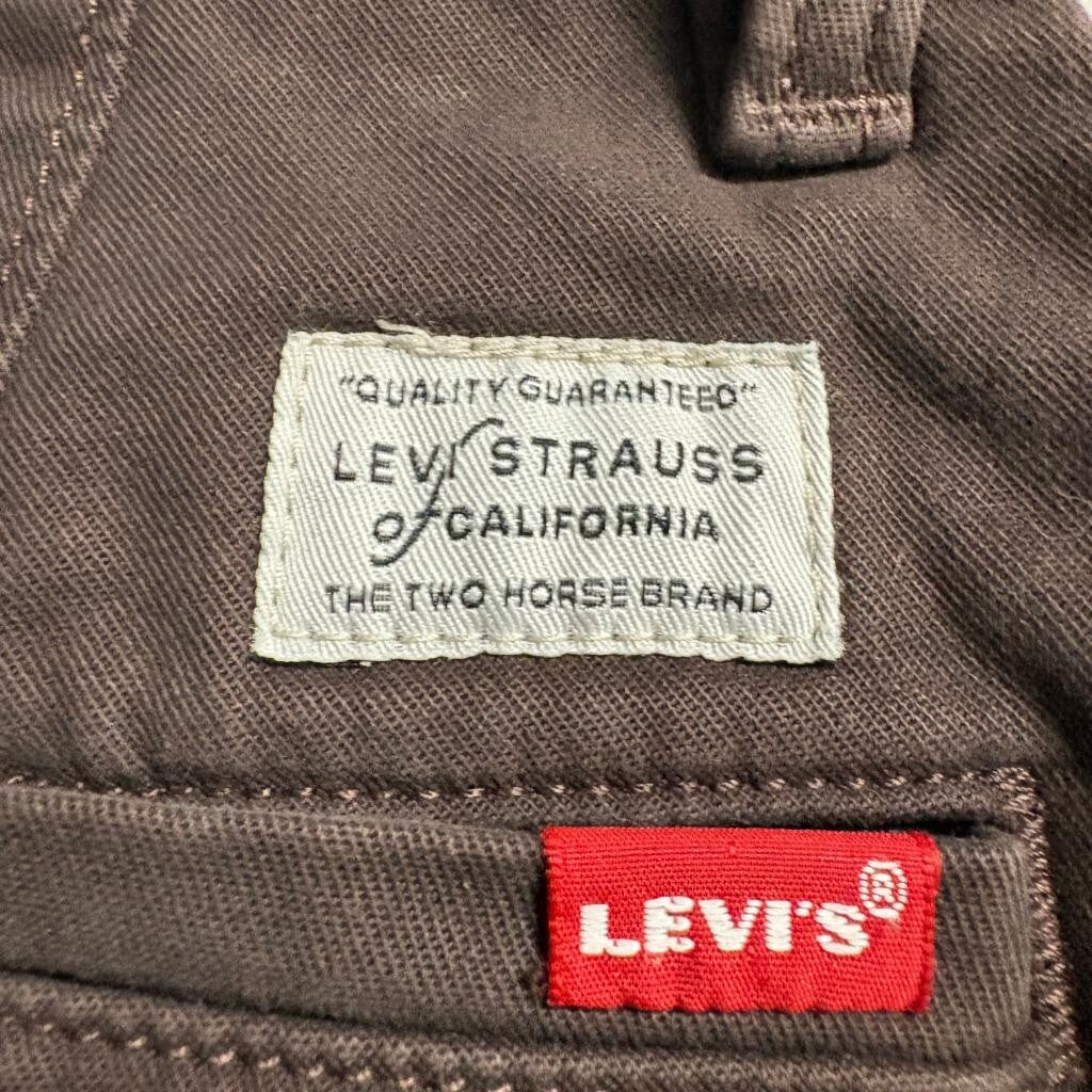 Levis XX Chino Pants Mens 30x30 Brown Standard Taper Stretch Casual Cotton
