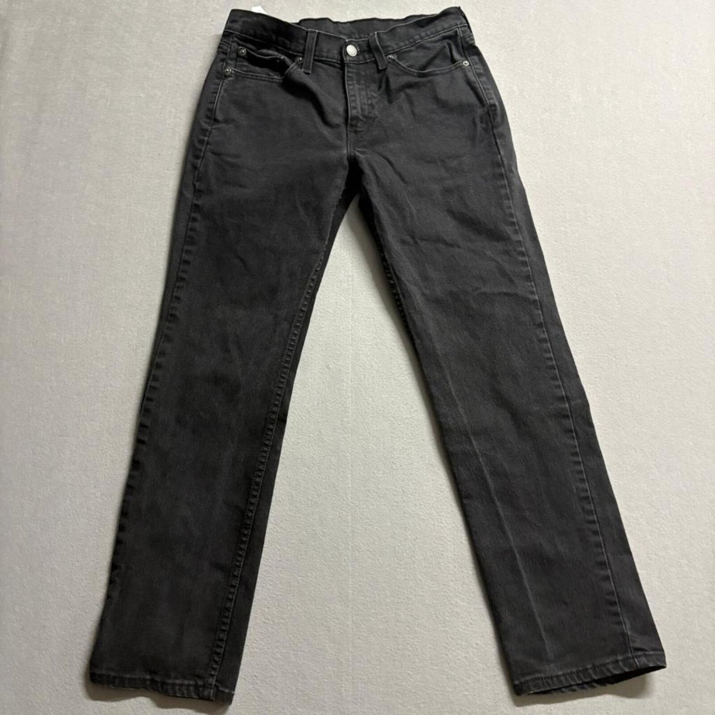 Levi's 514 Straight Fit Jeans Mens 30x30 Black Denim Waterless