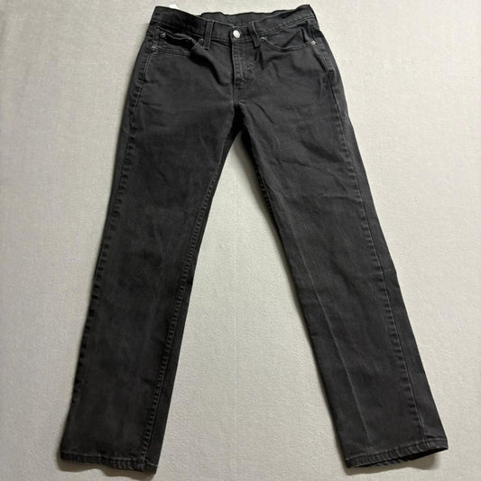 Levi's 514 Straight Fit Jeans Mens 30x30 Black Denim Waterless
