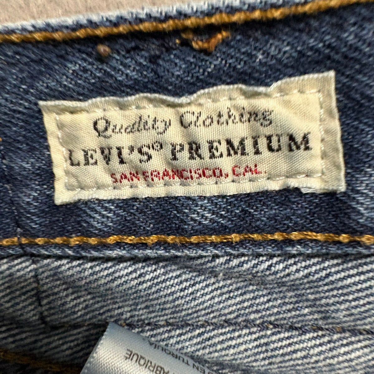 Levi's Premium 501 Original Fit Distressed Jeans Mens W25 L30 Blue Denim