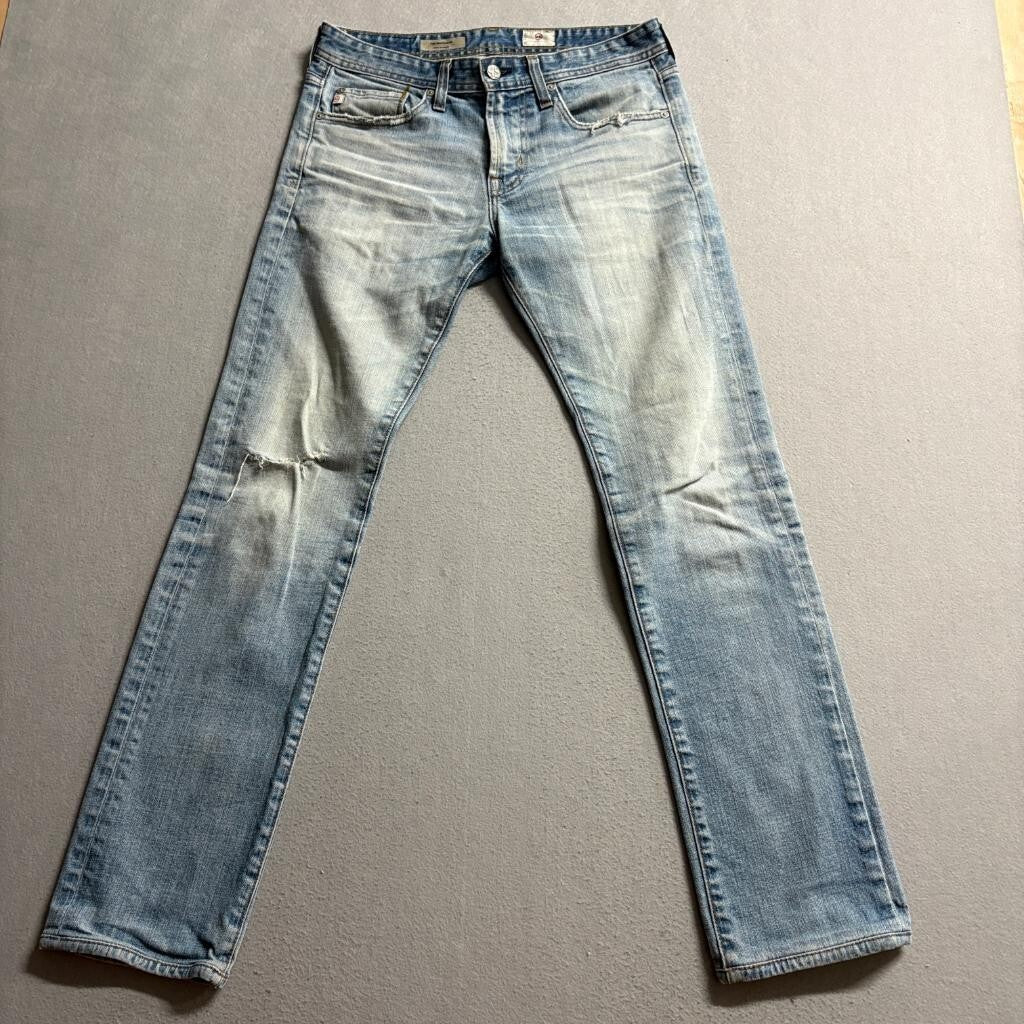 AG Adriano Goldschmied The Matchbox Slim Straight Jeans Mens 29x30 Blue Denim