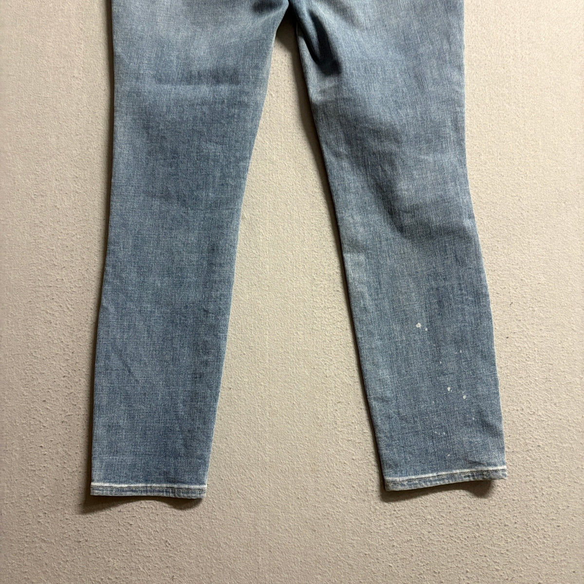 NYDJ Ami Skinny Jeans Womens Size 6 Light Wash High Rise Distressed Button Fly