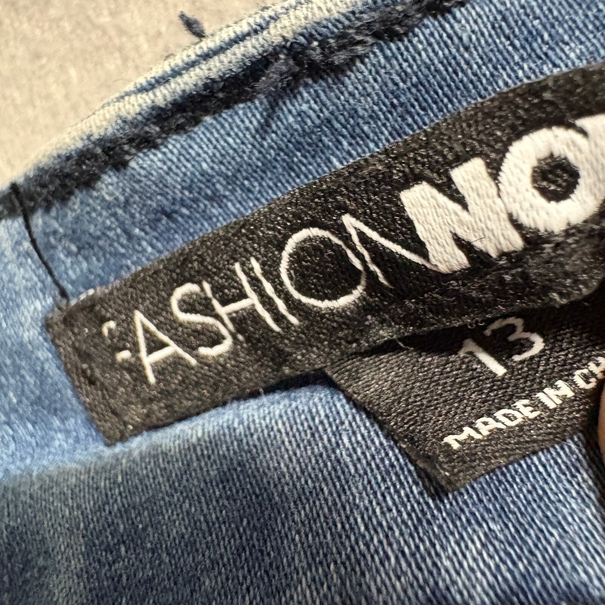 Fashion Nova Cargo Jeans Womens Size 13 Blue Denim Skinny Utility Zipper Ankles