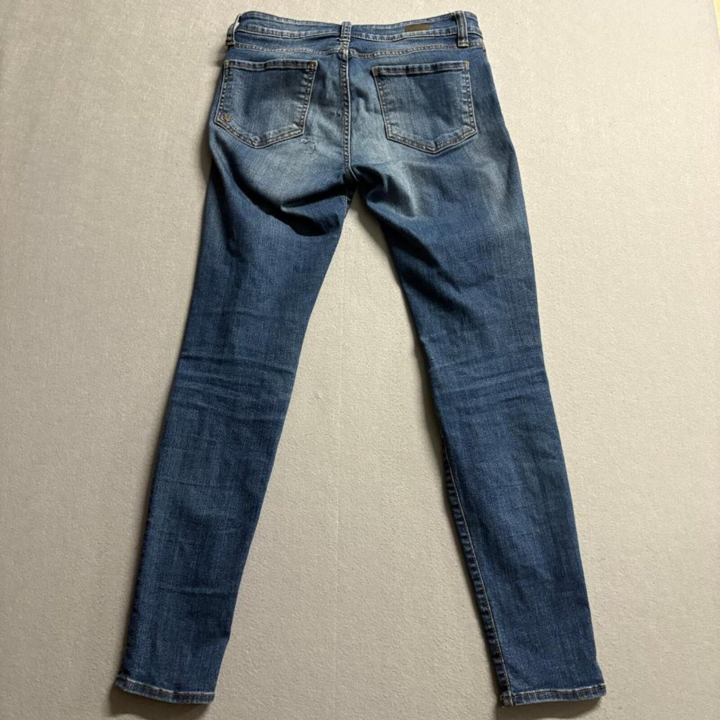 Kut from the Kloth Toothpick Skinny Jeans Womens Size 6 Blue Denim Stretch