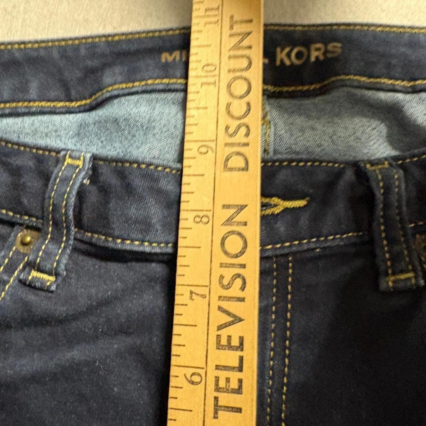 Michael Kors Jeans Womens Size 6 Dark Blue Denim Skinny Stretch Pants