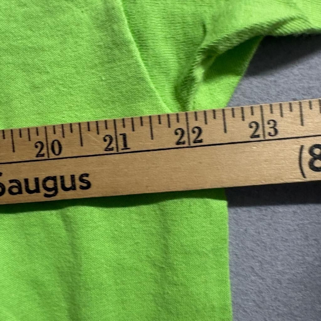 Vintage Hanes Beefy-T Blank T-Shirt Mens XL Green Single Stitch Made in USA