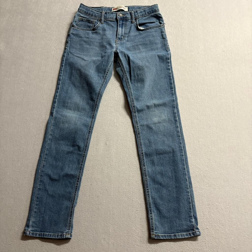 Levis 511 Slim Jeans Boys Size 16 Reg Blue Denim Performance Stretch Pants