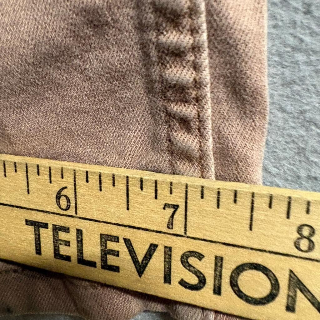 Paige Mens Jeans Size 38 Brown Tan Stretch Denim Made in USA Slim Straight
