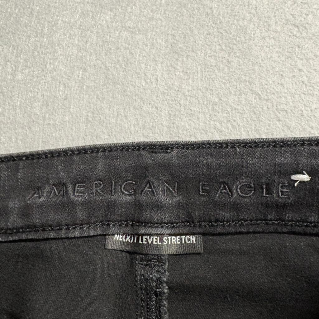 American Eagle Ne(x)t Level Stretch Skinny Jeans Womens 4 Regular Black Denim