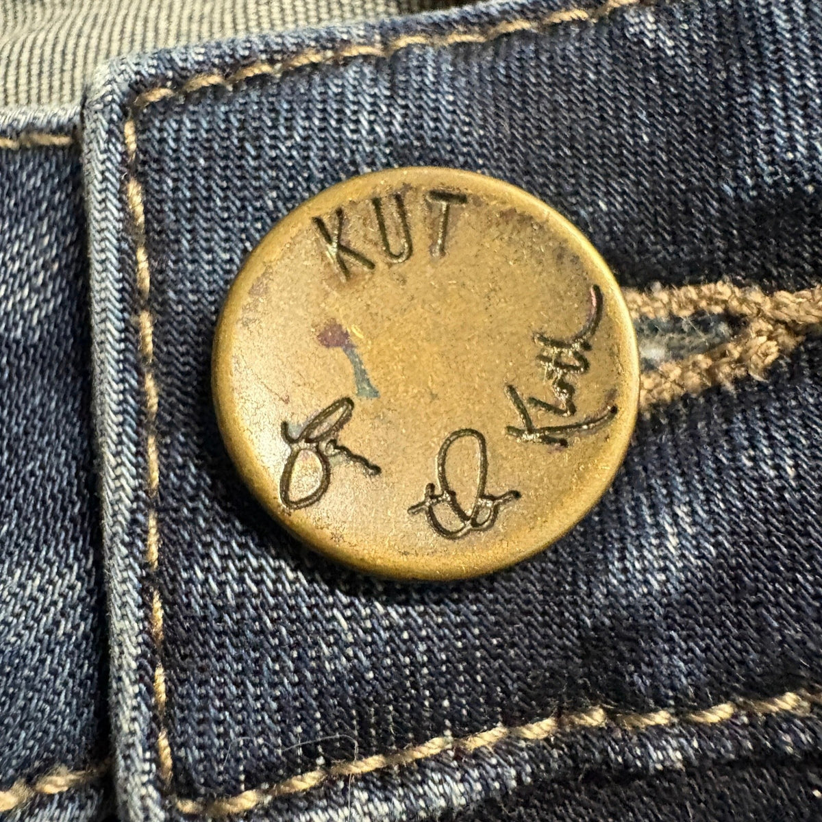 KUT from the Kloth Catherine Boyfriend Jeans Womens Size 0 Blue Distressed Denim