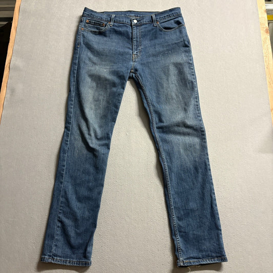 Levi's 511 Slim Fit Jeans Mens W36 L34 Blue Denim Stretch Pants