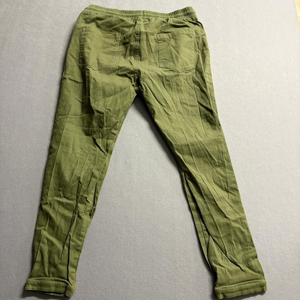 Reverb Jenkins Original Women Jogger Pants Medium Green Cotton Blend Drawstring