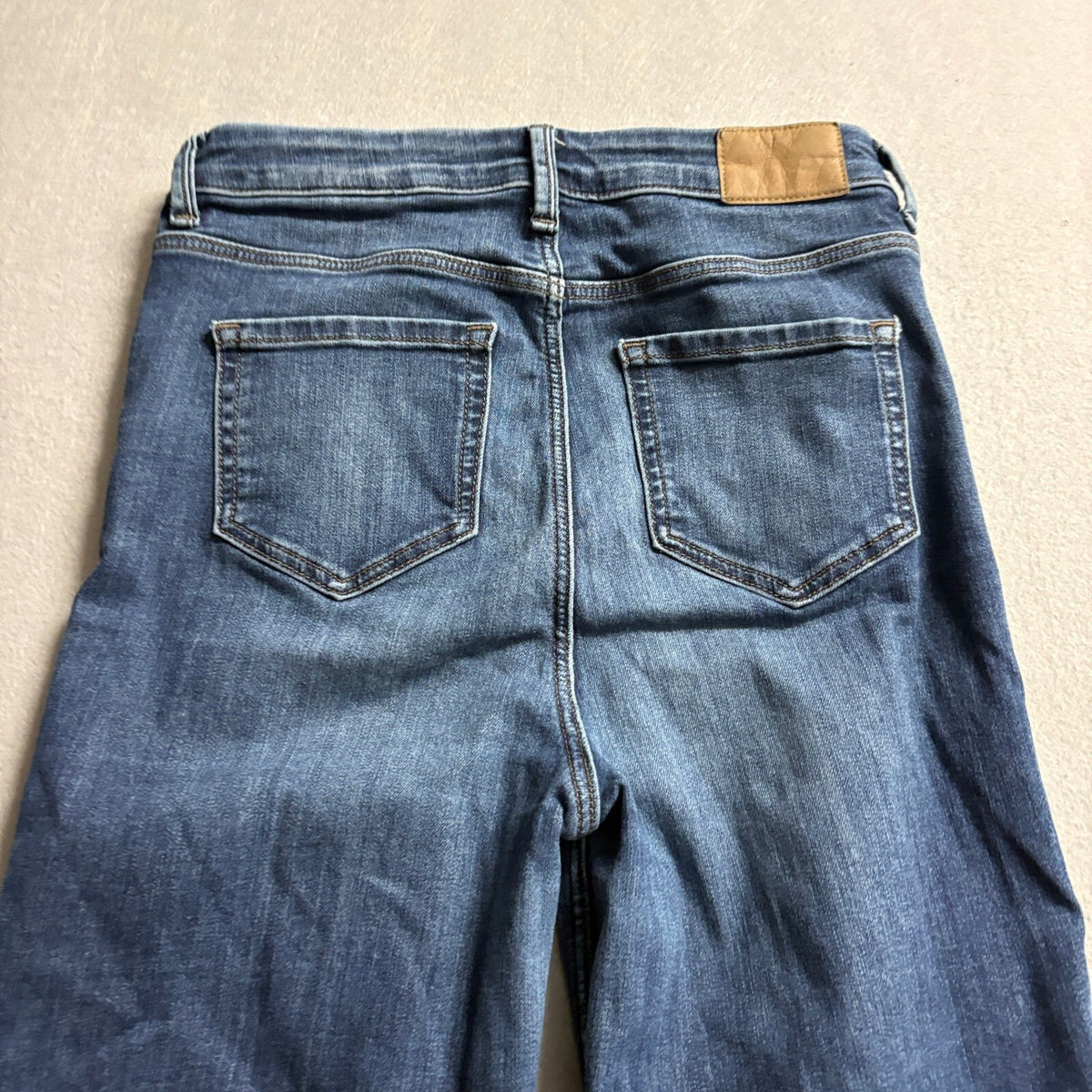 M&S Marks & Spencer The Sophia Straight Jeans Womens US 4 Blue Denim Stretch