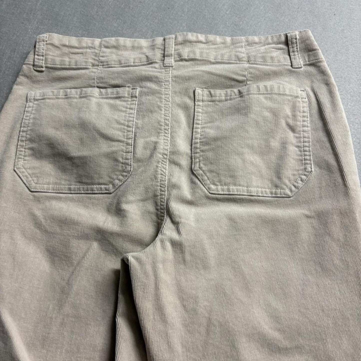d.jeans Womens Corduroy Pants Size 10 Beige Bootcut Stretch Cord Utility Pockets
