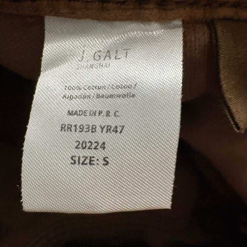 J Galt Brandy Melville Corduroy Flare Pants Womens Small Brown Low Rise Retro
