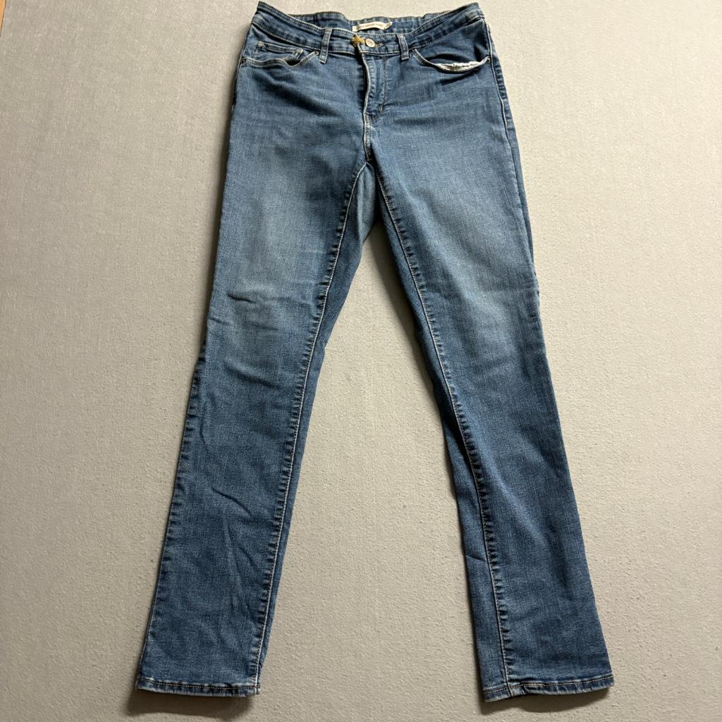 Levis Classic Mid Rise Skinny Jeans Womens 10M W30 L30 Medium Wash Stretch Blue