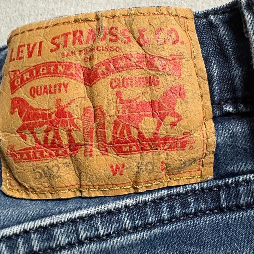 Levi's 502 Regular Taper Jeans Mens 30x32 Blue Denim Stretch Pants