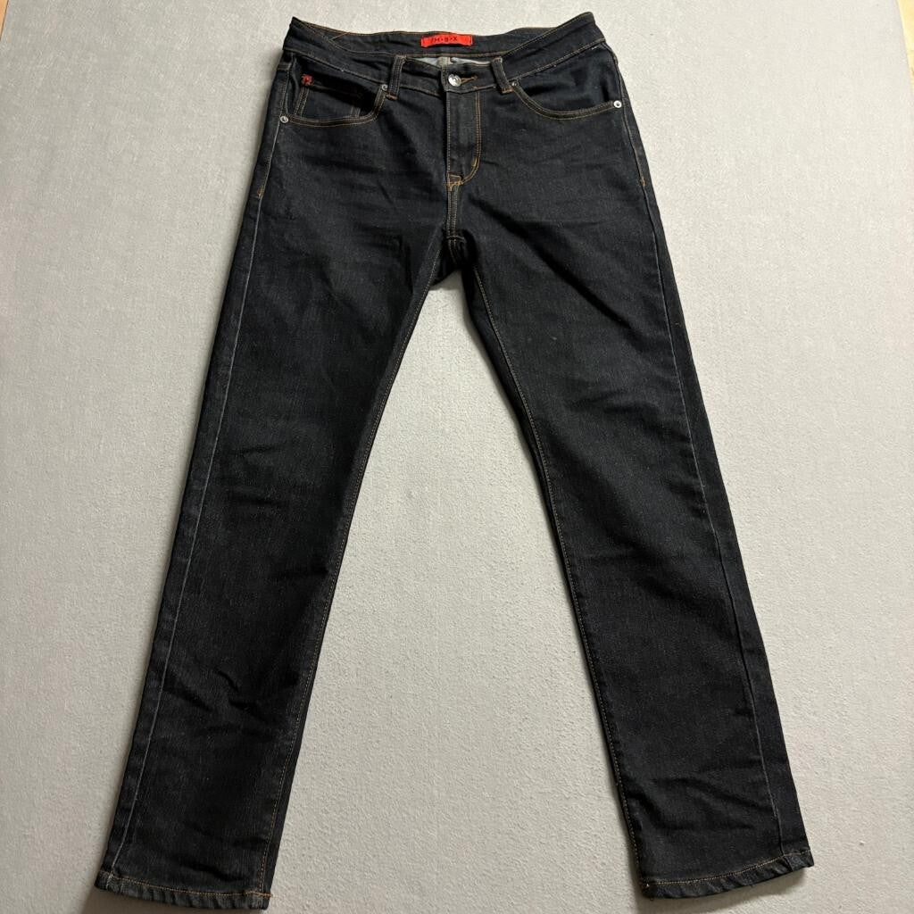 M-B-X Slim Fit Jeans Mens 30x30 Dark Indigo Blue Stretch Denim