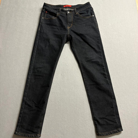 M-B-X Slim Fit Jeans Mens 30x30 Dark Indigo Blue Stretch Denim
