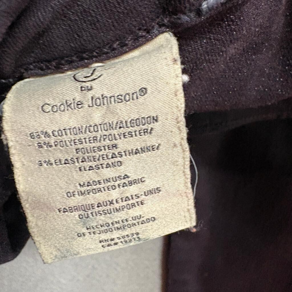 CJ by Cookie Johnson Joy Legging Jeans Womens 34 Dark Purple Plum Stretch Denim