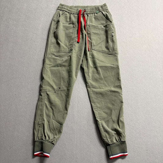 Medelita Womens XXS Olive Green Jogger Scrub Pants Tencel Blend Cargo Medical