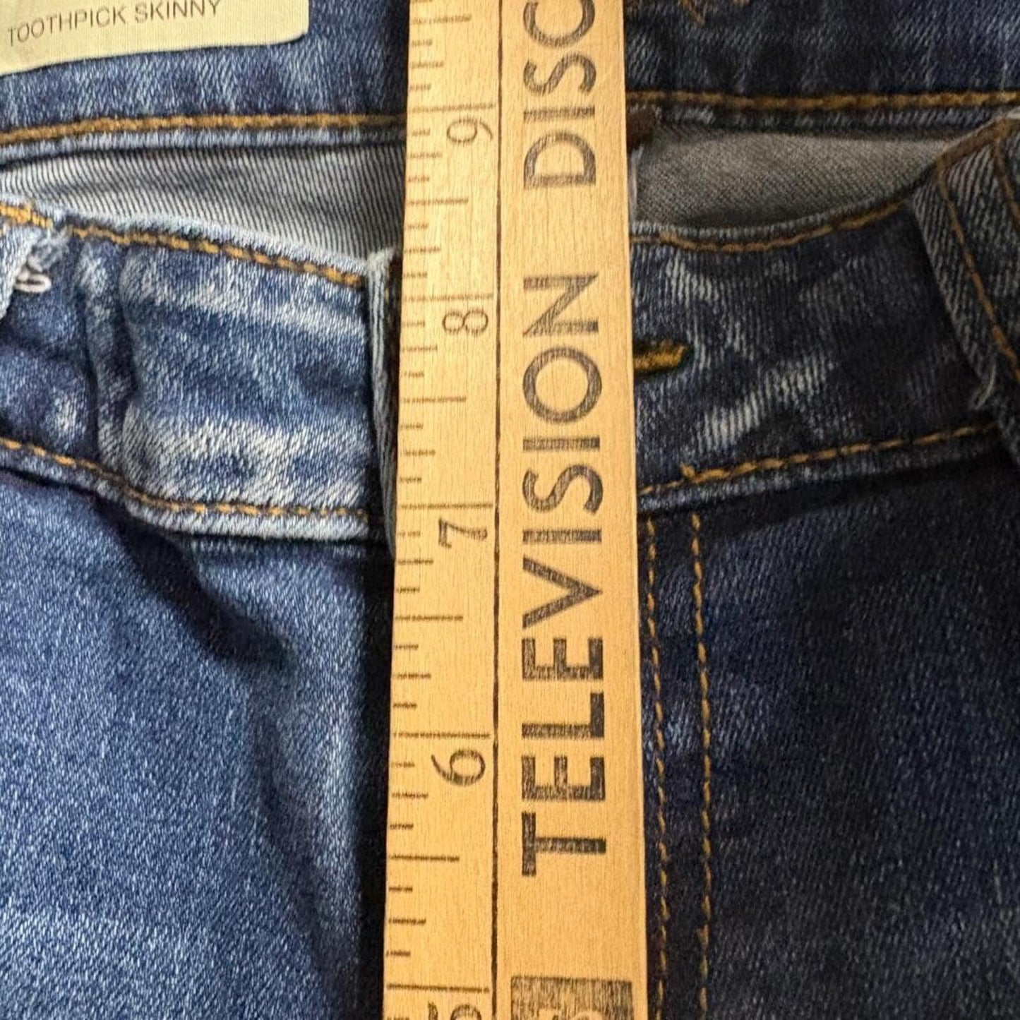 Kut from the Kloth Toothpick Skinny Jeans Womens Size 6 Blue Denim Stretch