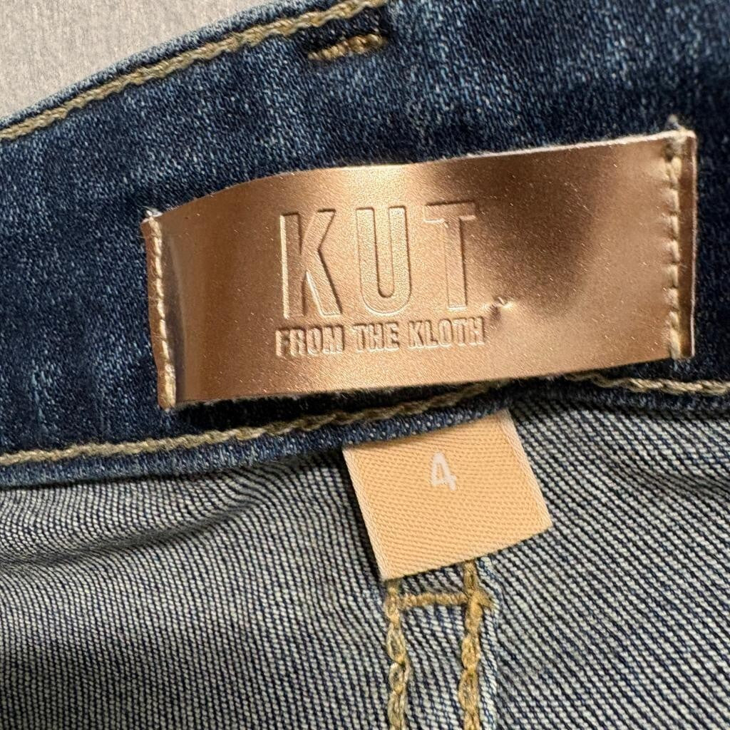 Kut from the Kloth Natalie Bootcut Jeans Womens Size 4 Blue Denim Stretch