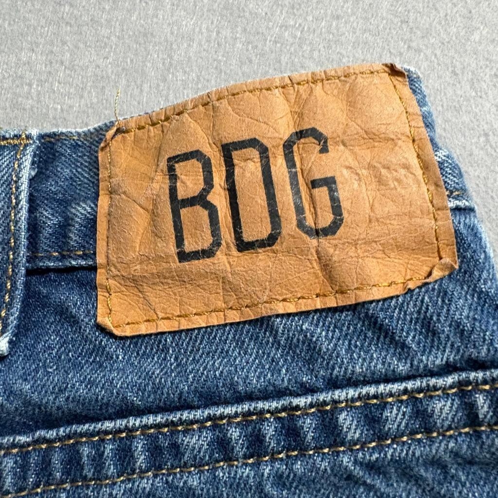 BDG Urban Outfitters Carpenter Jeans Womens 24 Blue Denim High Rise Raw Hem