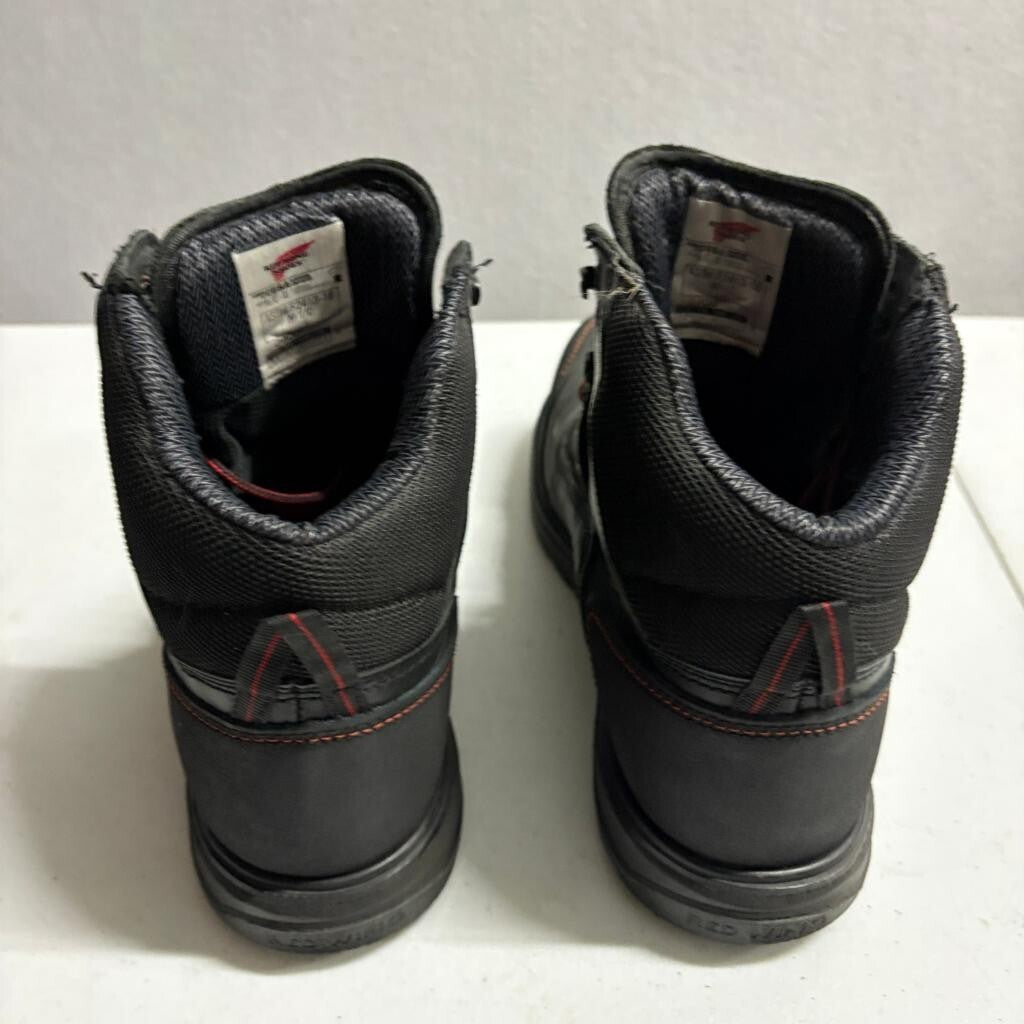 Red Wing 2400 King Toe Mens 9.5 D Waterproof Steel Toe Work Boots Black Leather