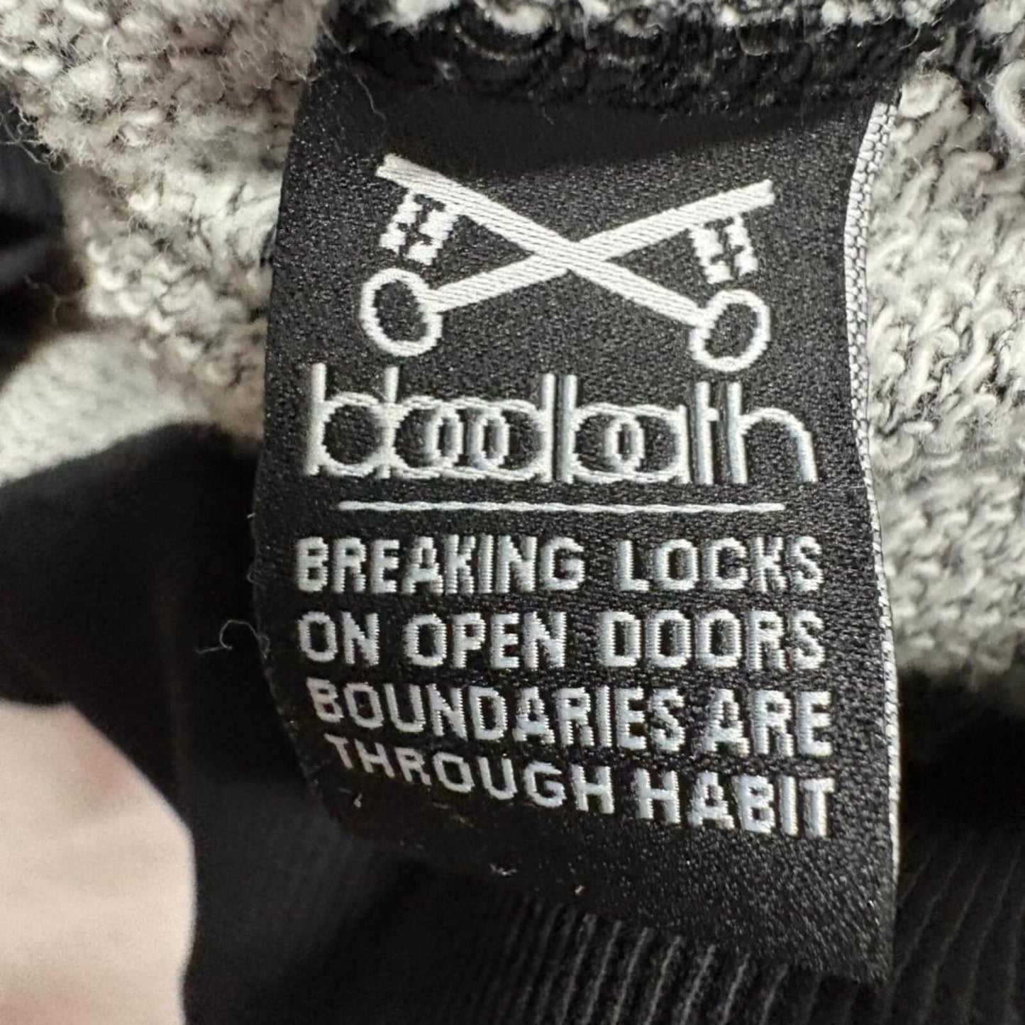 Bloodbath BLDBTH Full Zip Sweatshirt Mens XL Gray Knit Bomber Jacket Streetwear