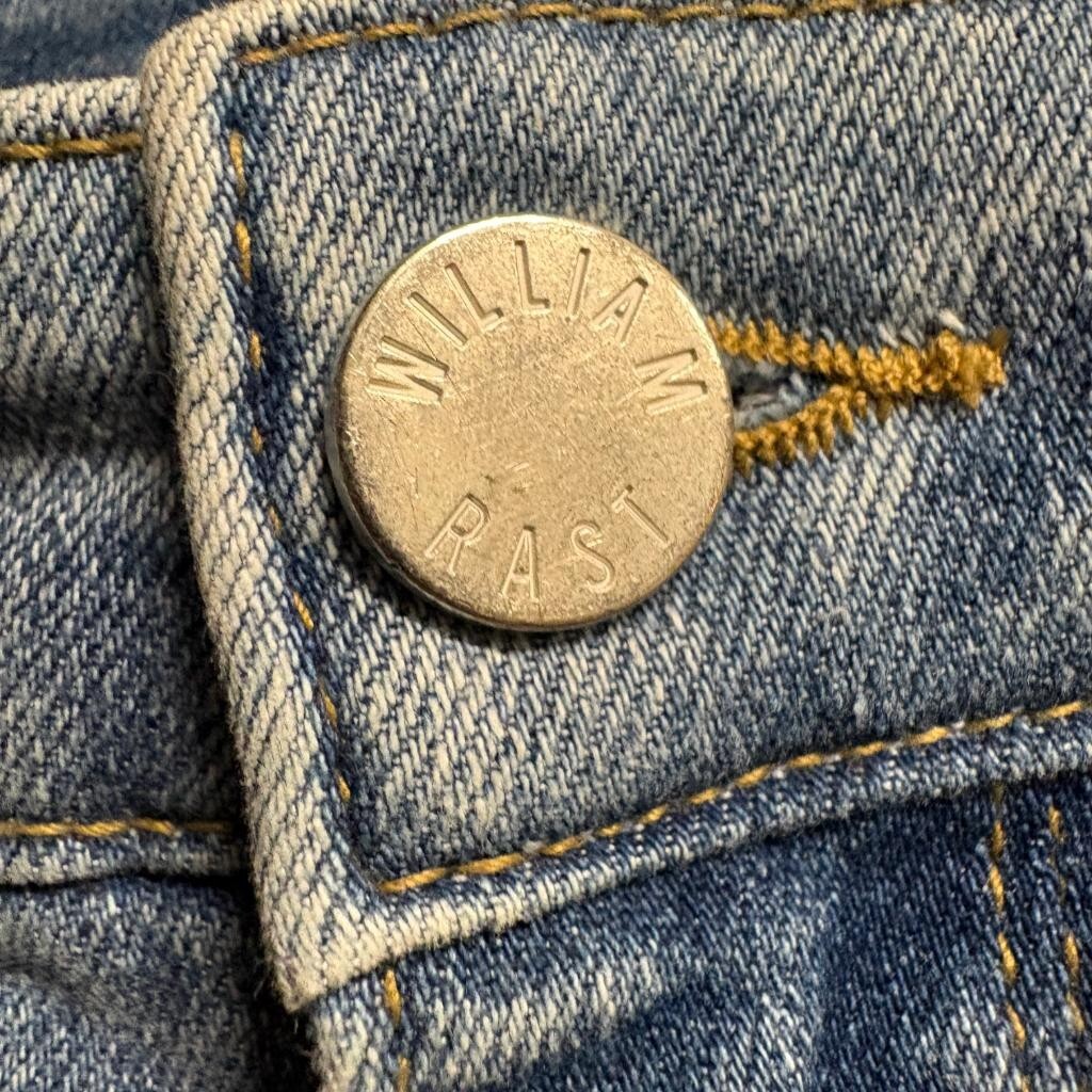 William Rast High Rise Ankle Skinny Jeans Womens 26 Distressed Blue Denim